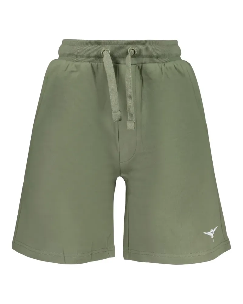 Aeronautica Militare logo-embroidered drawstring shorts - Grün Grün