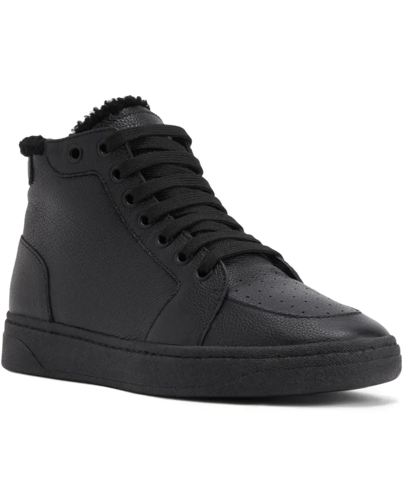 Giuseppe Zanotti Gz94 High-Top-Sneakers aus Shearling - BLACK Black