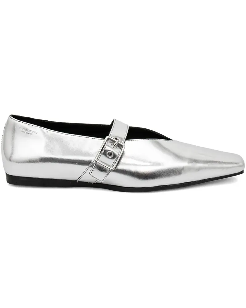Vagabond Wioletta Ballerinas mit Schnallenriemen - Silber Silber