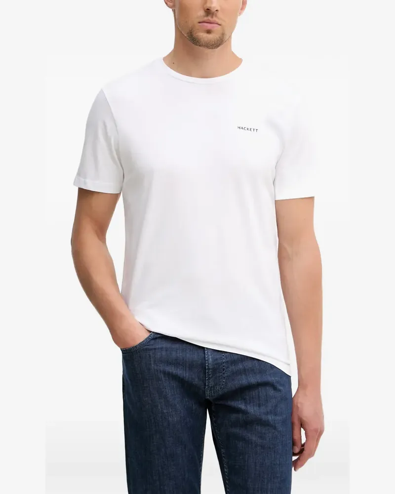 Hackett logo-print short-sleeve T-shirt - Weiß Weiß