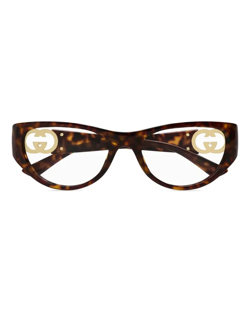 Gucci Sonnenbrille mit Cat-Eye-Gestell - Braun Braun