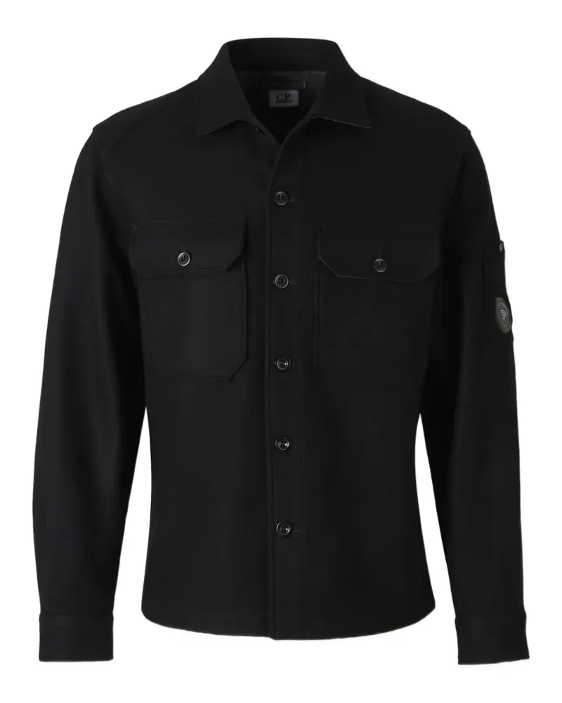 C.P. Company Jacke mit Lens-Detail und Knöpfen - Schwarz Schwarz