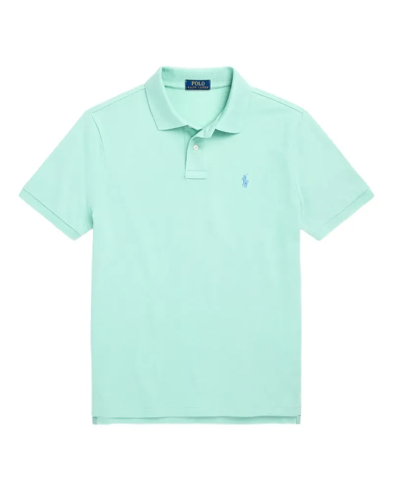 Ralph Lauren Poloshirt mit geripptem Kragen - Grün Grün