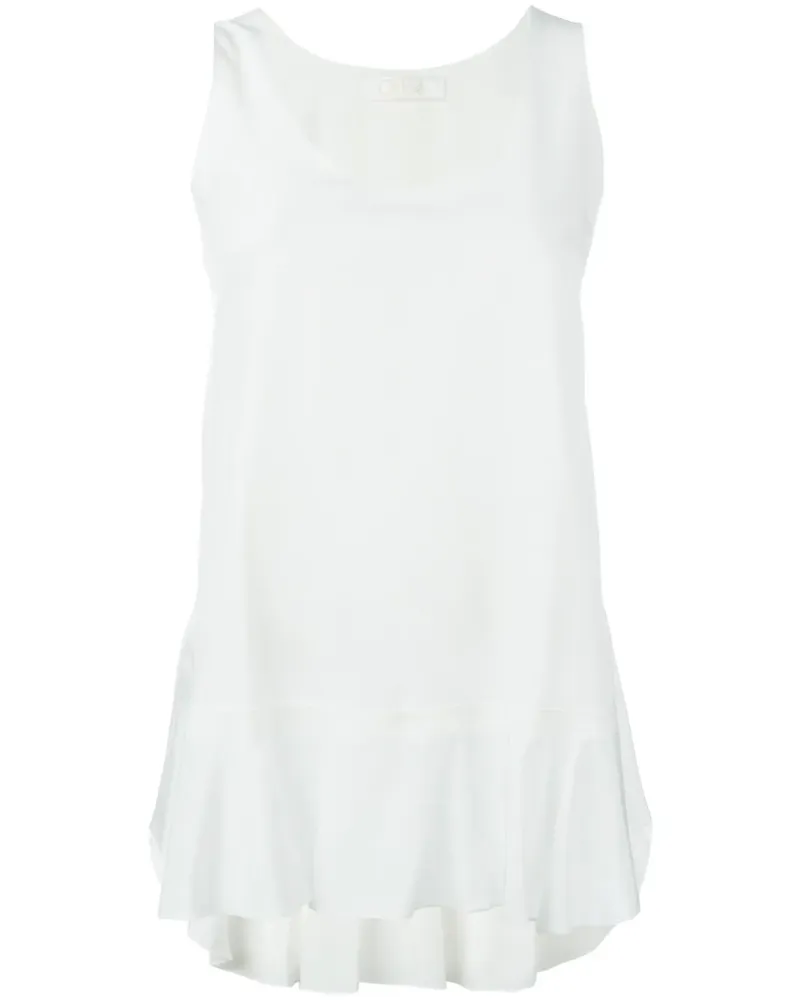 Chloé Seidentop mit Godet-Saum - Weiß Weiß