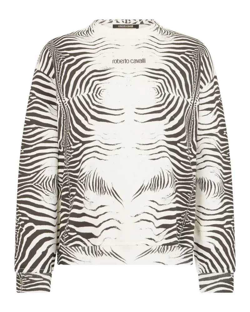 Roberto Cavalli zebra-print sweatshirt - Weiß Weiß
