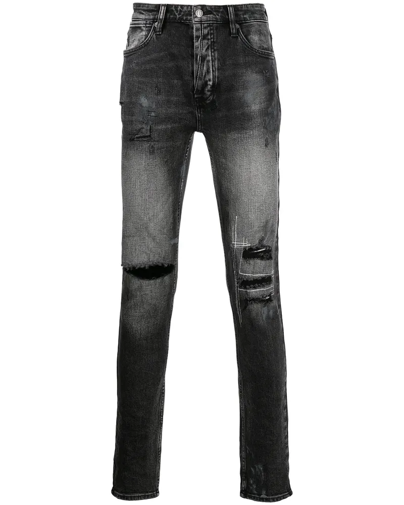 ksubi Van Winkle Skinny-Jeans - Schwarz Schwarz