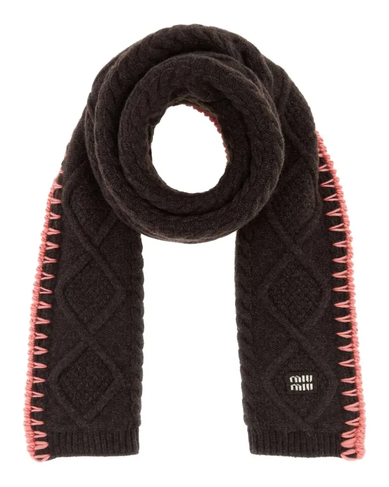 Miu Miu Strukturierter Schal - Braun Braun