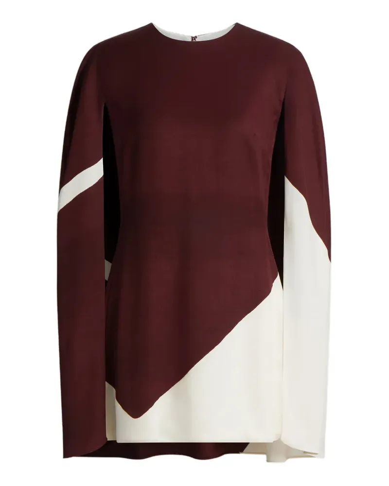 Alberta Ferretti Kleid in Colour-Block-Optik - Braun Braun