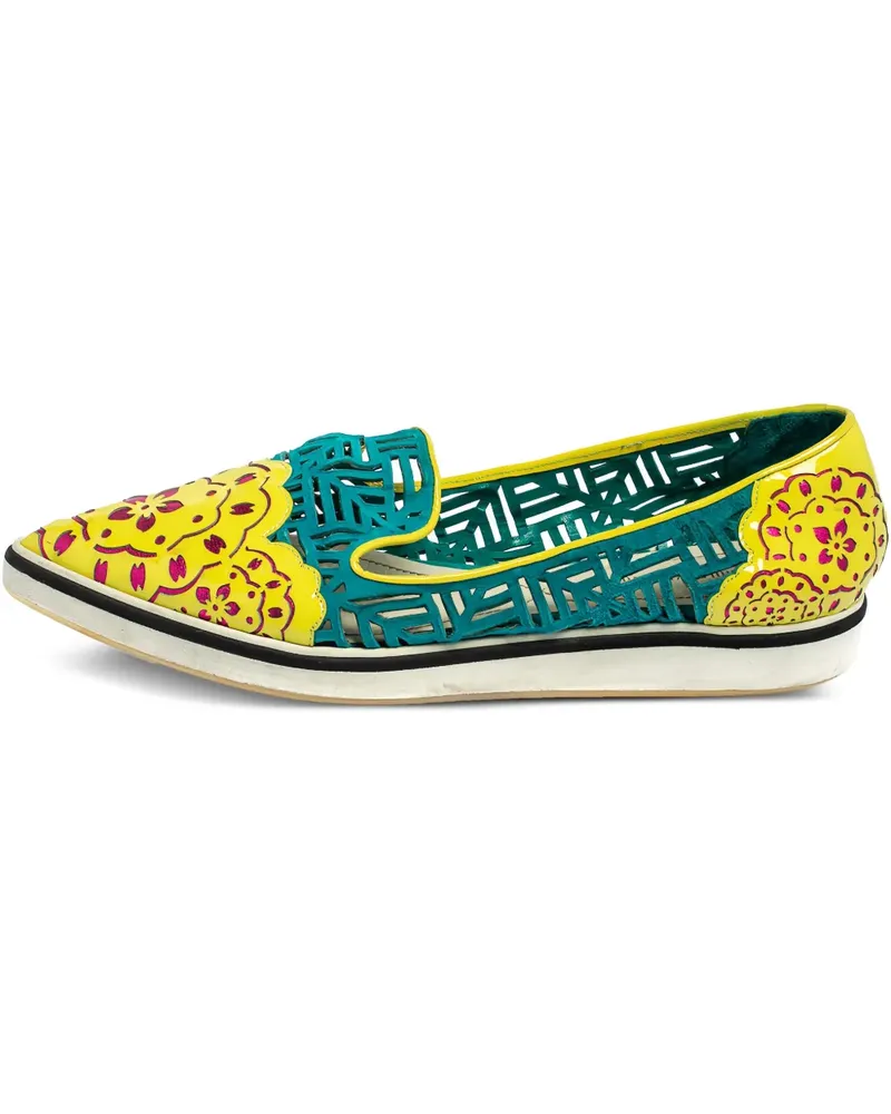 Nicholas Kirkwood Klassische Slip-On-Sneakers - Grün Grün