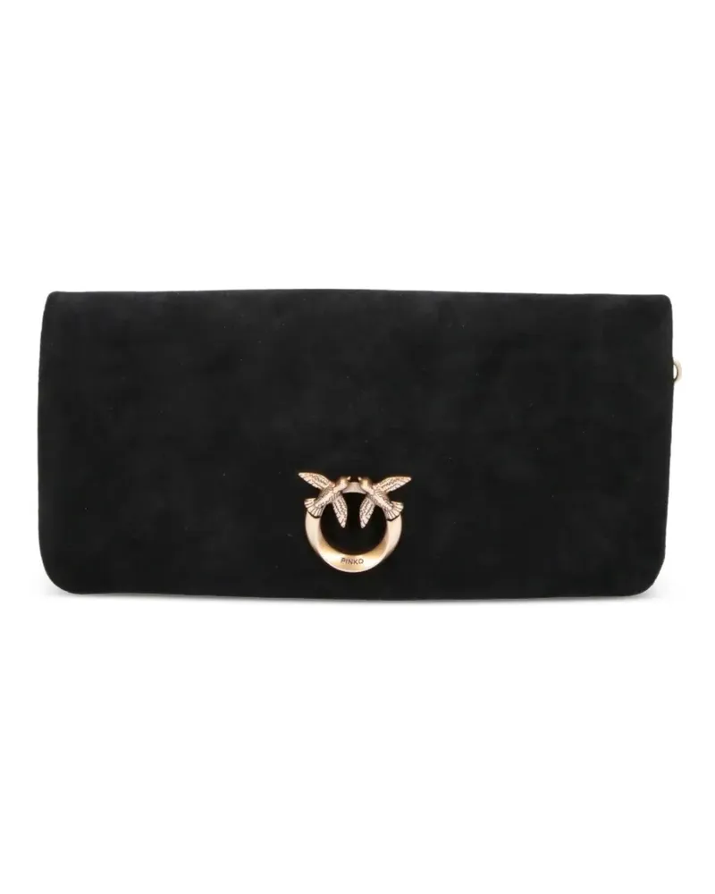 Pinko Schultertasche aus Wildleder - Schwarz Schwarz