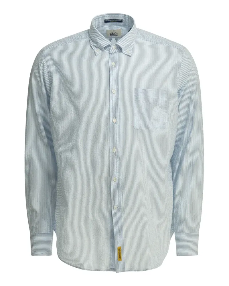 B.D. Baggies Bradford seersucker striped shirt - Blau Blau