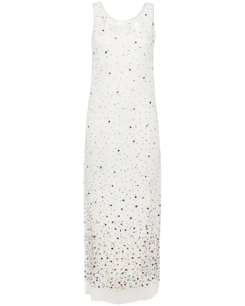 KHRISJOY Ärmelloses Sunset Maxikleid - Weiß Weiß