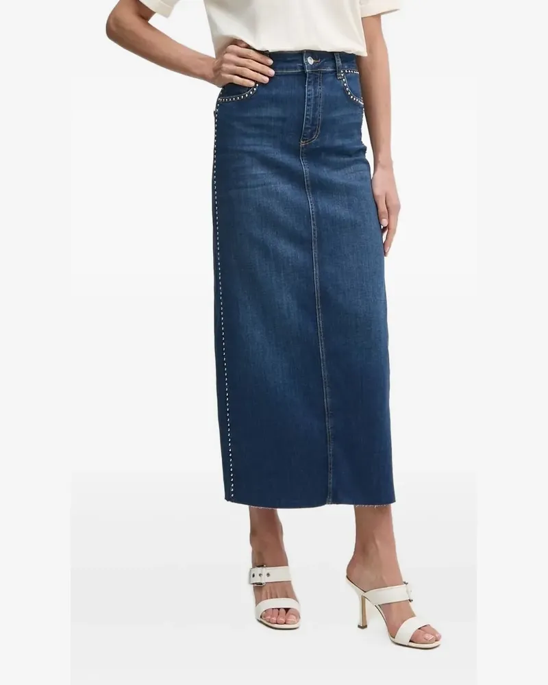 Liu Jo Jeansrock mit Nieten - Blau Blau