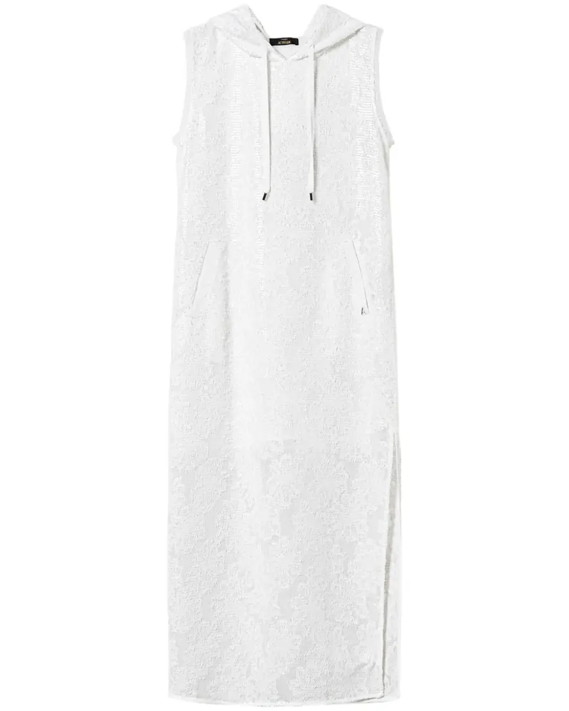 Twin-Set Kleid mit Pailletten - Weiß Weiß