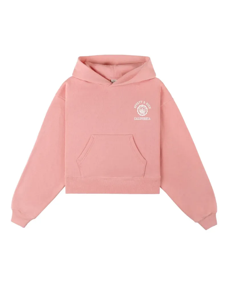 SPORTY & RICH Hoodie mit Logo-Print - Rosa Rosa