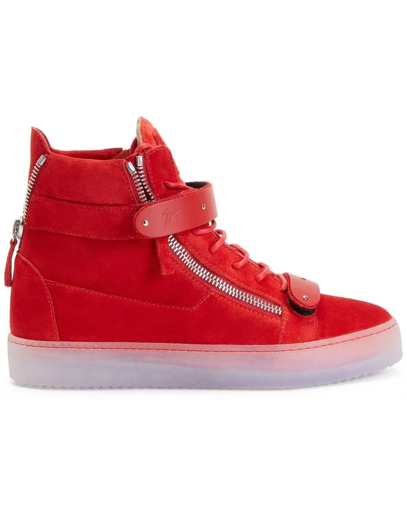 Giuseppe Zanotti Coby High-Top-Sneakers - Rot Rot