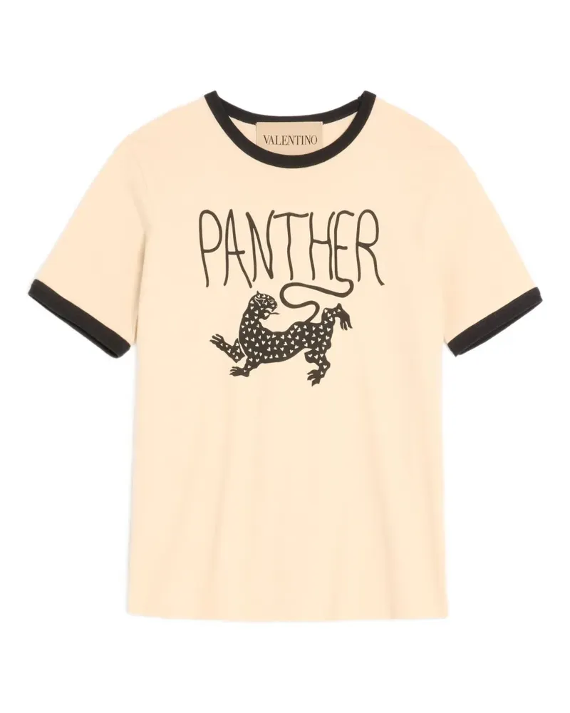 Valentino Garavani T-Shirt mit Panther-Print - Nude Nude