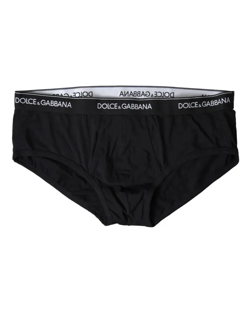 Dolce & Gabbana Slip mit hohem Beinausschnitt - Schwarz Schwarz