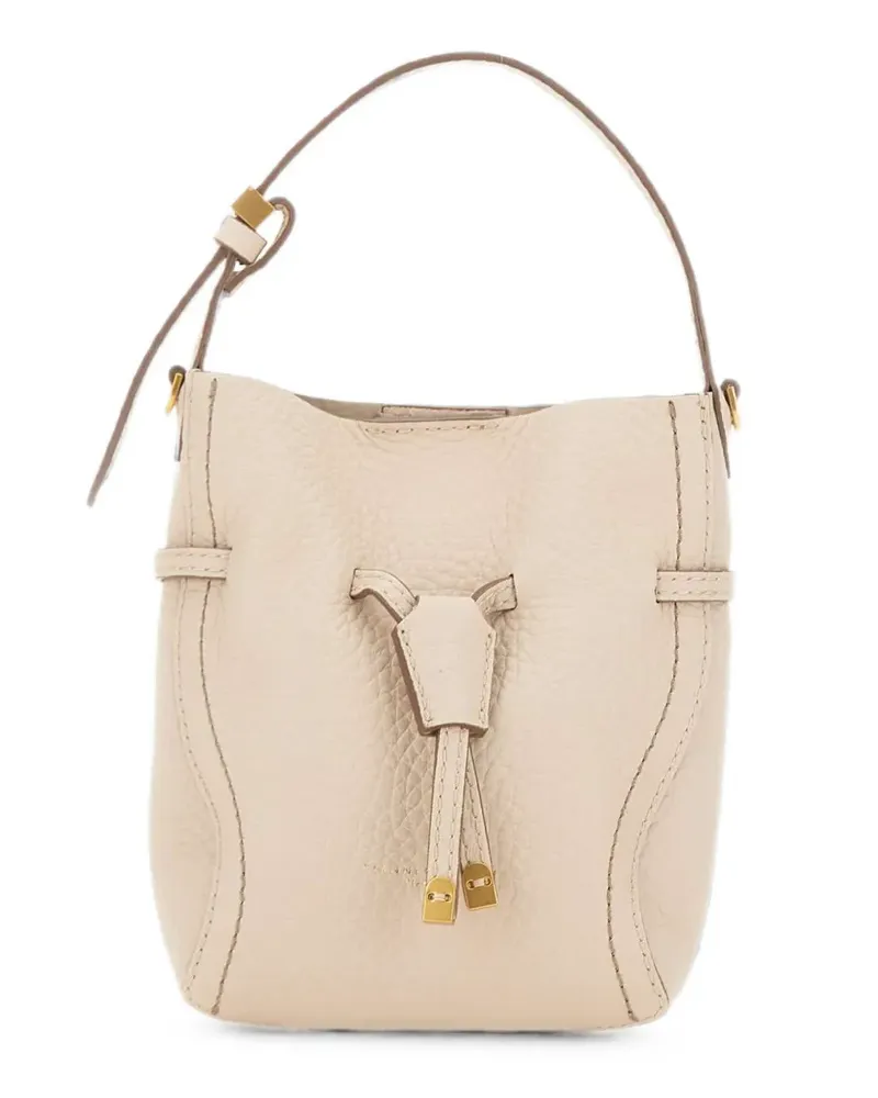 Gianni Chiarini Sienna hammered-leather tote bag - Nude Nude