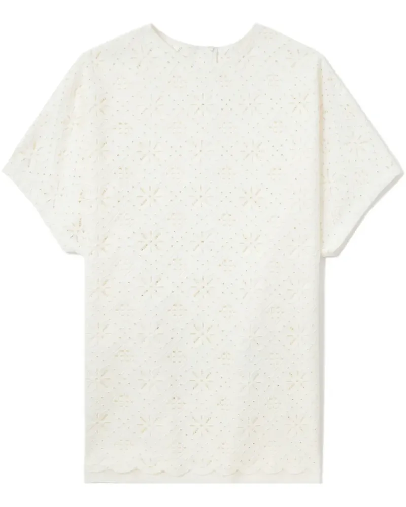 Yohji Yamamoto T-Shirt mit Lochmuster - Nude Nude