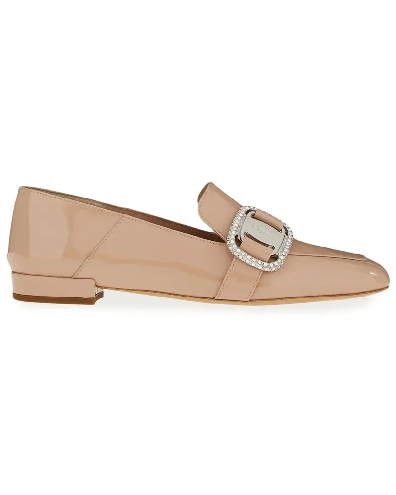 Ferragamo Vara Loafer - Nude Nude