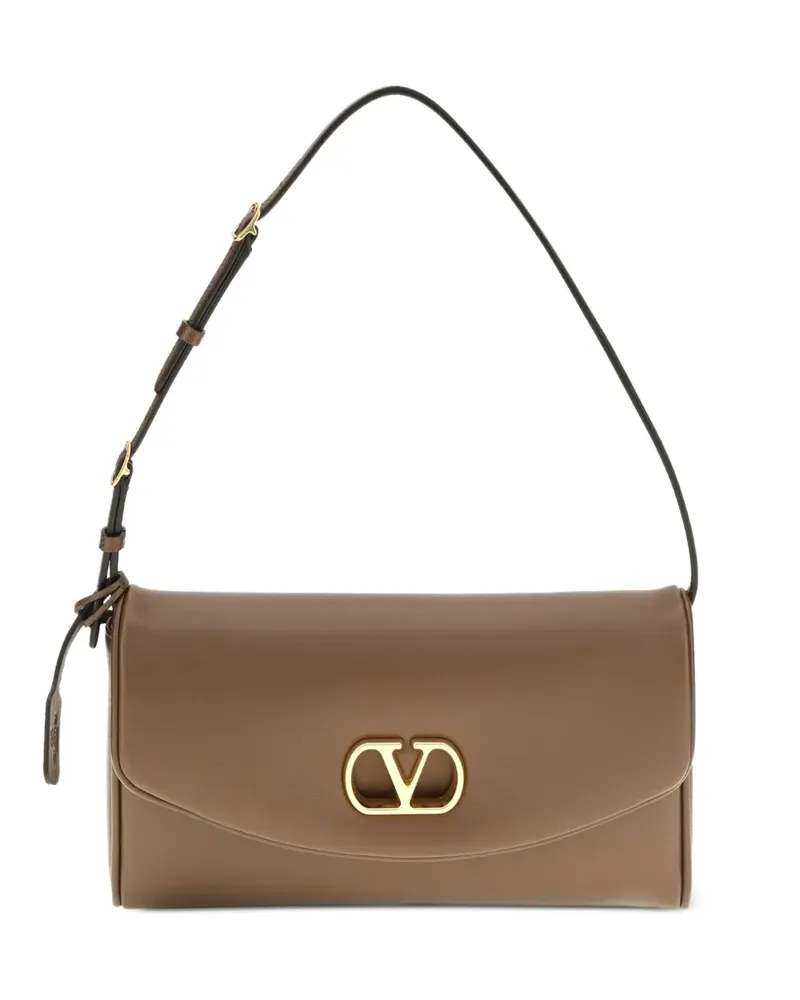 Valentino Garavani Devain VLogo Signature shoulder bag - Braun Braun