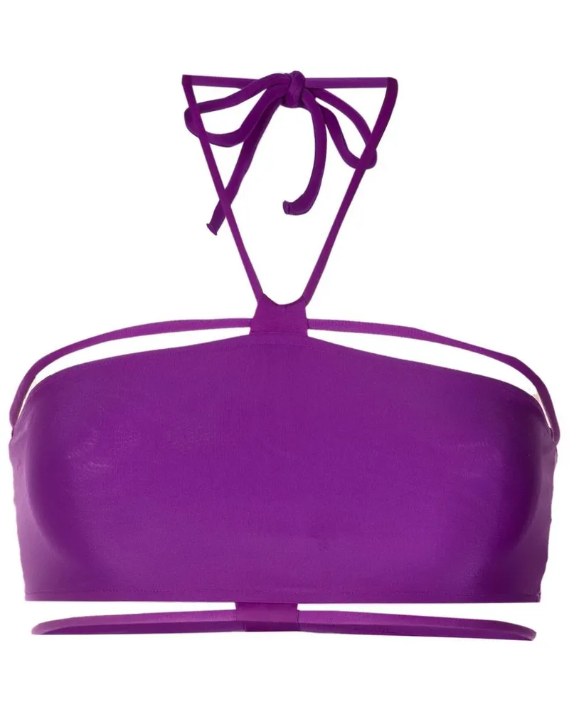 Gloria Coelho Bandeau-Bikinioberteil - Violett Violett