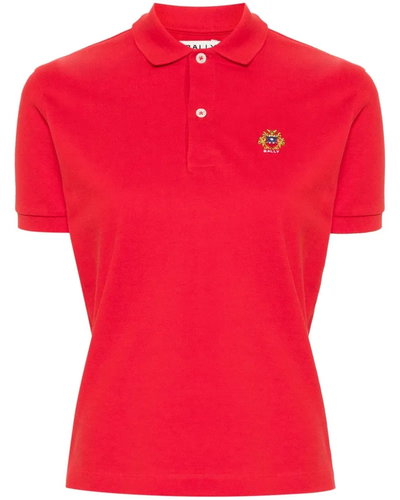 Bally Poloshirt mit Logo-Stickerei Rot