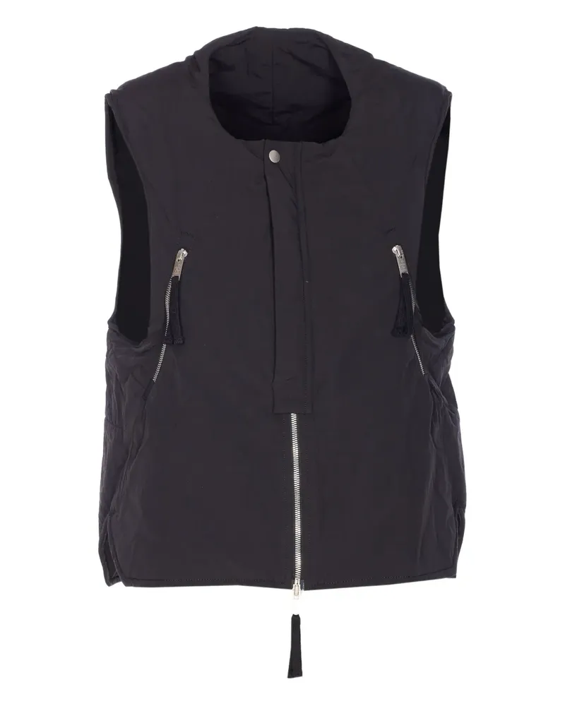 THOM KROM zip padded gilet - Schwarz Schwarz