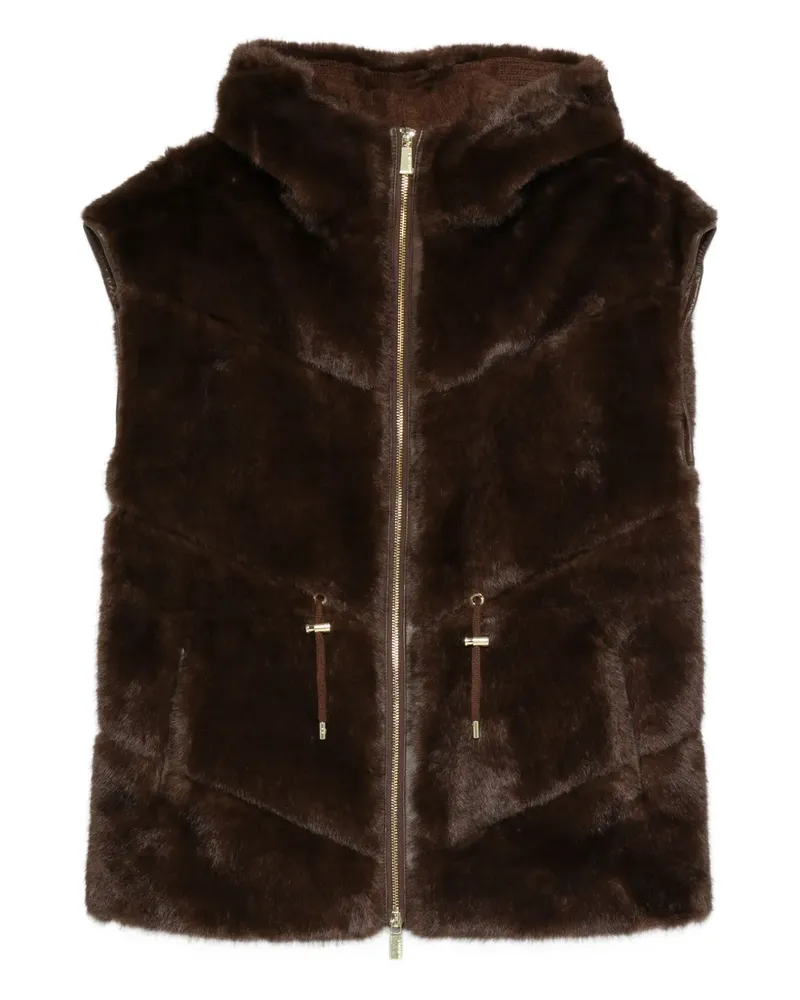 MAX&MOI Valora Weste aus Faux Fur - Braun Braun