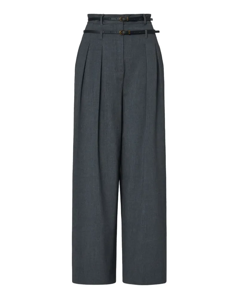 Liu Jo Ausgestellte Flanellhose - Grün Grün