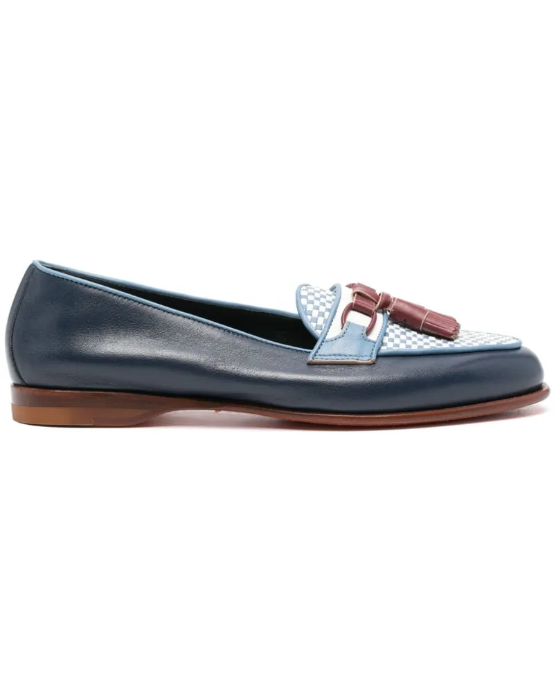 Santoni Andrea Loafer mit Quasten - Blau Blau