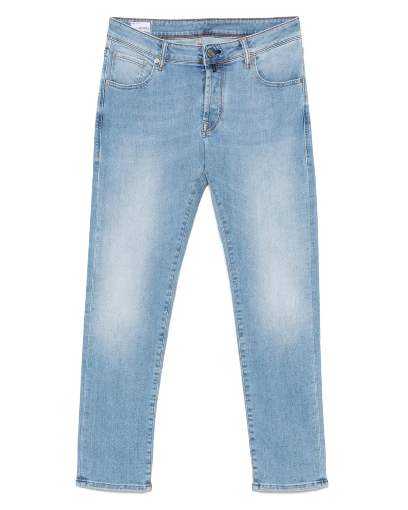 Incotex Klassische Skinny-Jeans - Blau Blau
