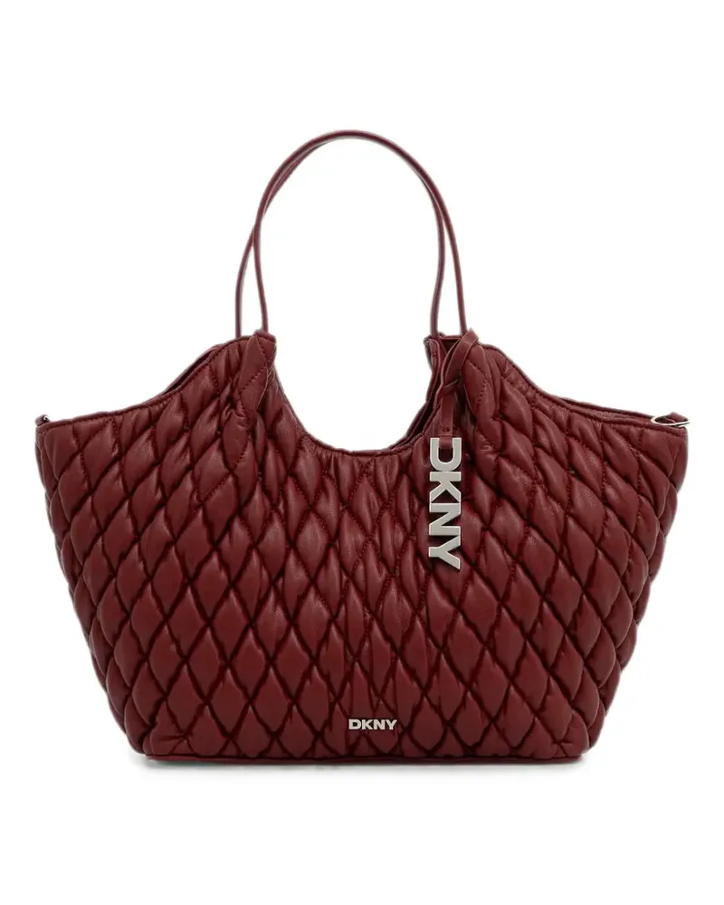 DKNY Paula quilted leather tote bag - Rot Rot