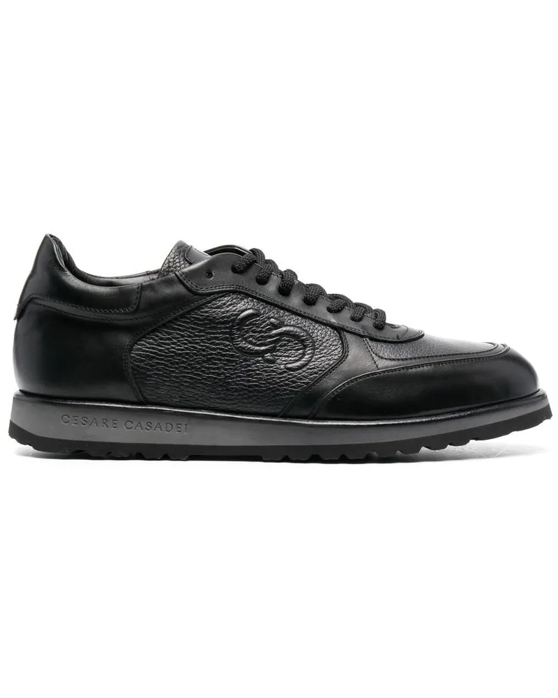 Casadei Sneakers mit Logo Schwarz