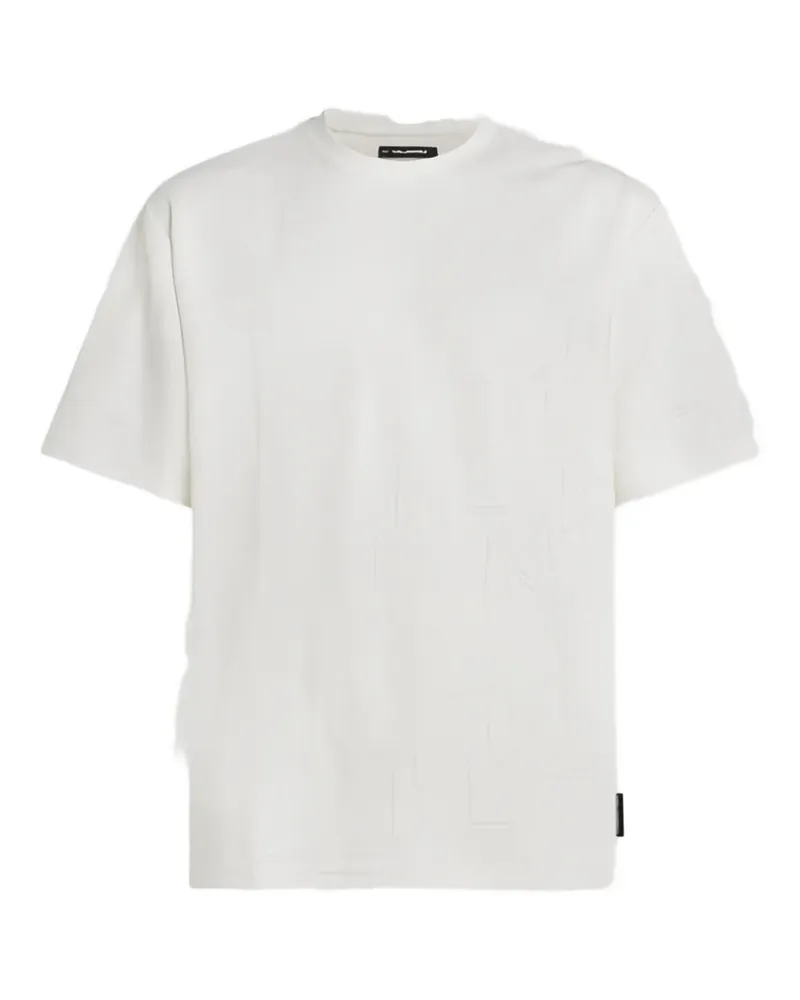 Karl Lagerfeld T-Shirt mit Jacquardmuster - Weiß Weiß