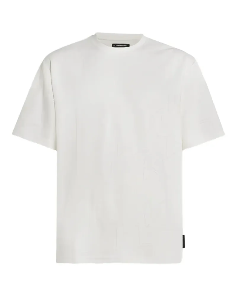 Karl Lagerfeld T-Shirt mit Jacquardmuster - Weiß Weiß