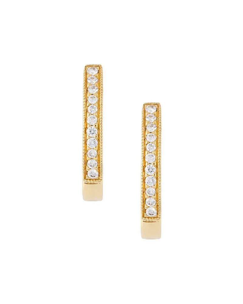Wouters & Hendrix 18kt Gelbgoldohrringe mit Diamanten - Metallic Metallic