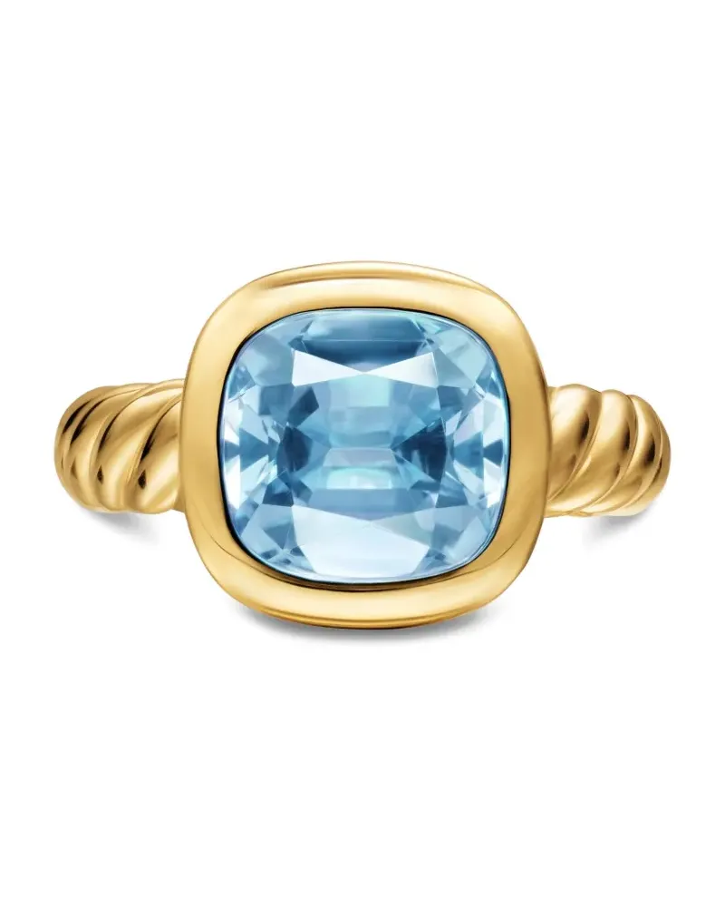 David Yurman 18kt DY Mercer® Gelbgoldring mit Topas Gold