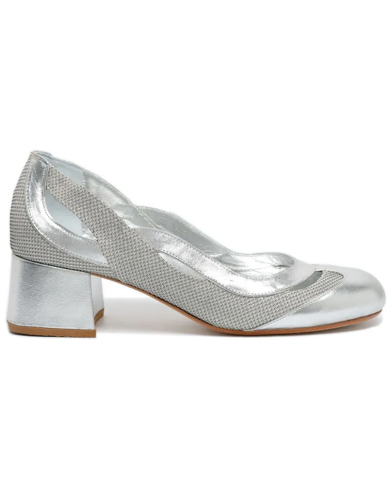 Sarah Chofakian Scarpin Ritcher Pumps 40mm Silber