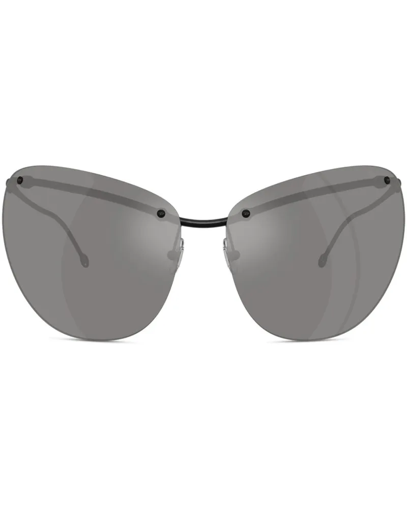 Diesel Ergonomische Sonnenbrille - Schwarz Schwarz