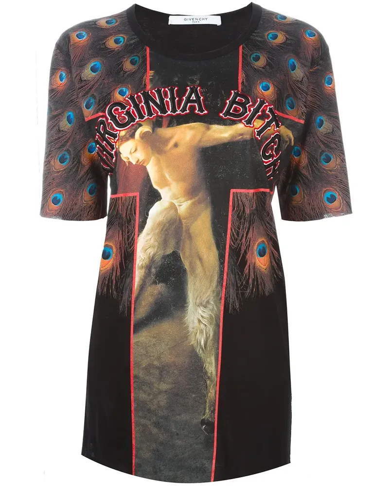 Givenchy T-Shirt mit "Virginia Bitch"-Schriftzug - Mehrfarbig Mehrfarbig