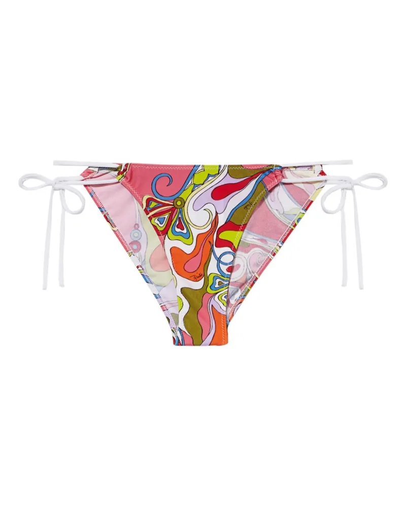 Emilio Pucci Bikinihöschen mit Orchideen-Print - Rosa Rosa