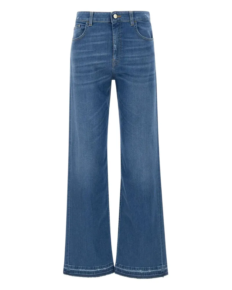 Kaos Jeans mit weitem Bein - Blau Blau