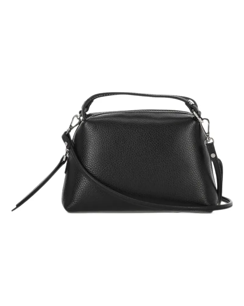 Gianni Chiarini Kleine Alifa Mini-Tasche aus gekörntem Leder - Schwarz Schwarz