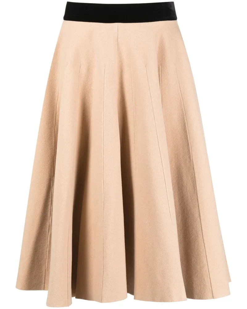 Maison Margiela High-Waist-Maxirock mit Falten - Nude Nude