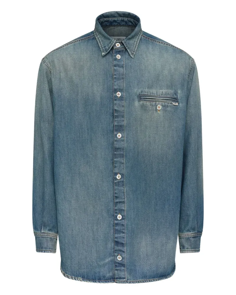 Maison Margiela Langärmeliges Hemd - Blau Blau