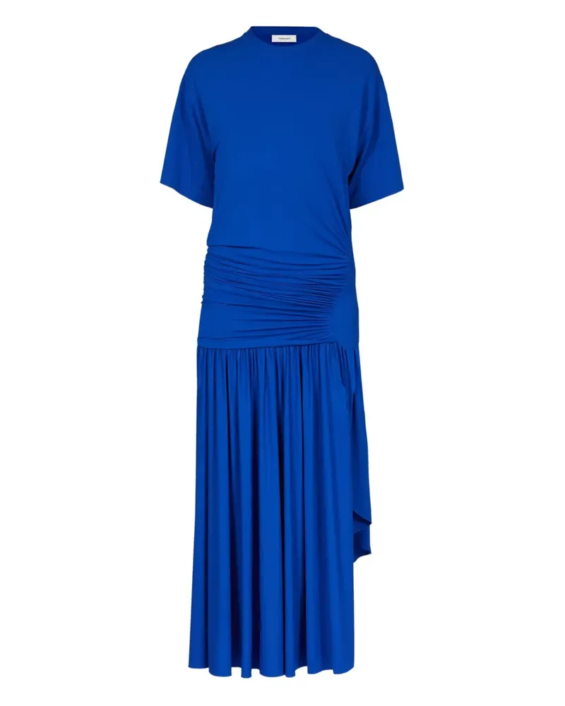Ferragamo Gerafftes Maxikleid - Blau Blau