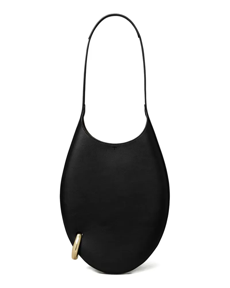 Tory Burch Kleine Schultertasche mit Piercing - Schwarz Schwarz