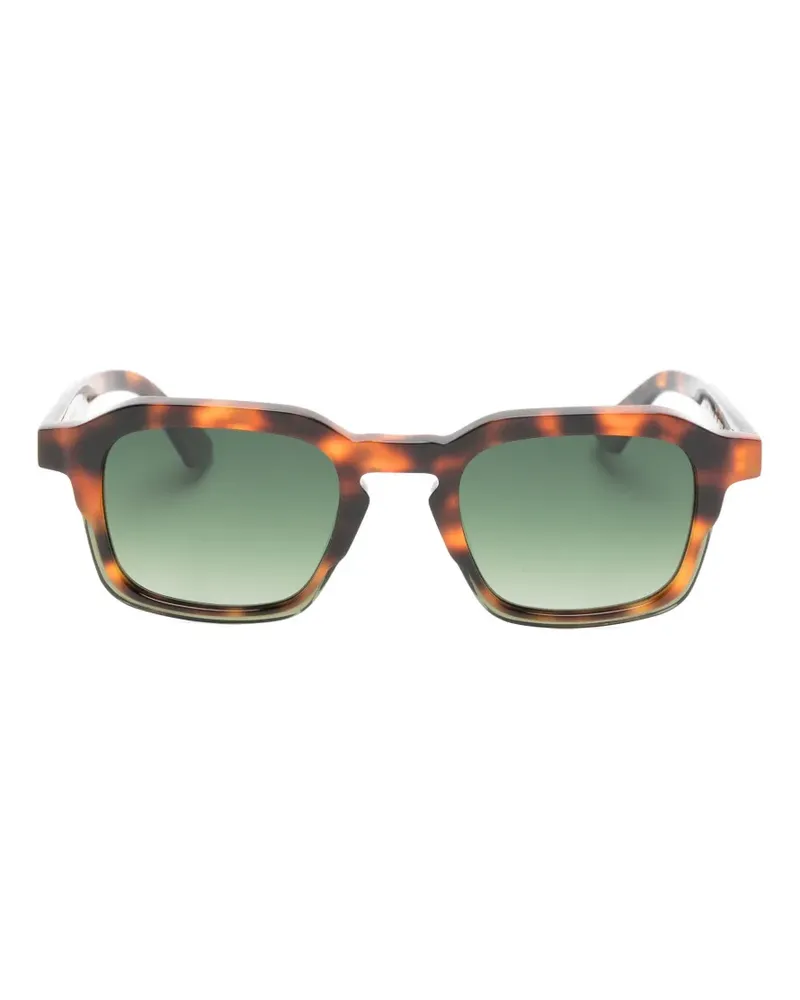 GIGI STUDIOS Sonnenbrille mit eckigem Gestell - Braun Braun